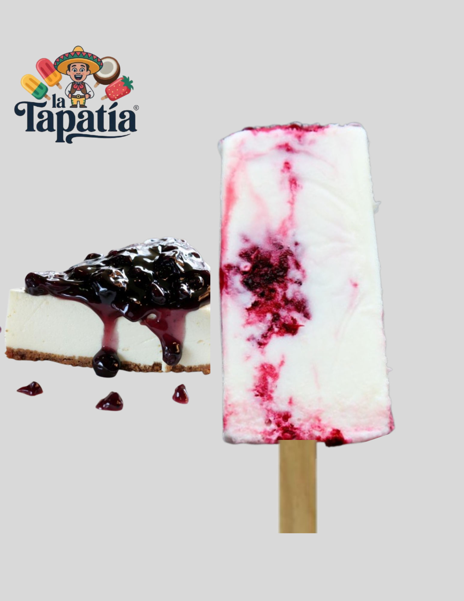 Paleta de Queso con zarzamora