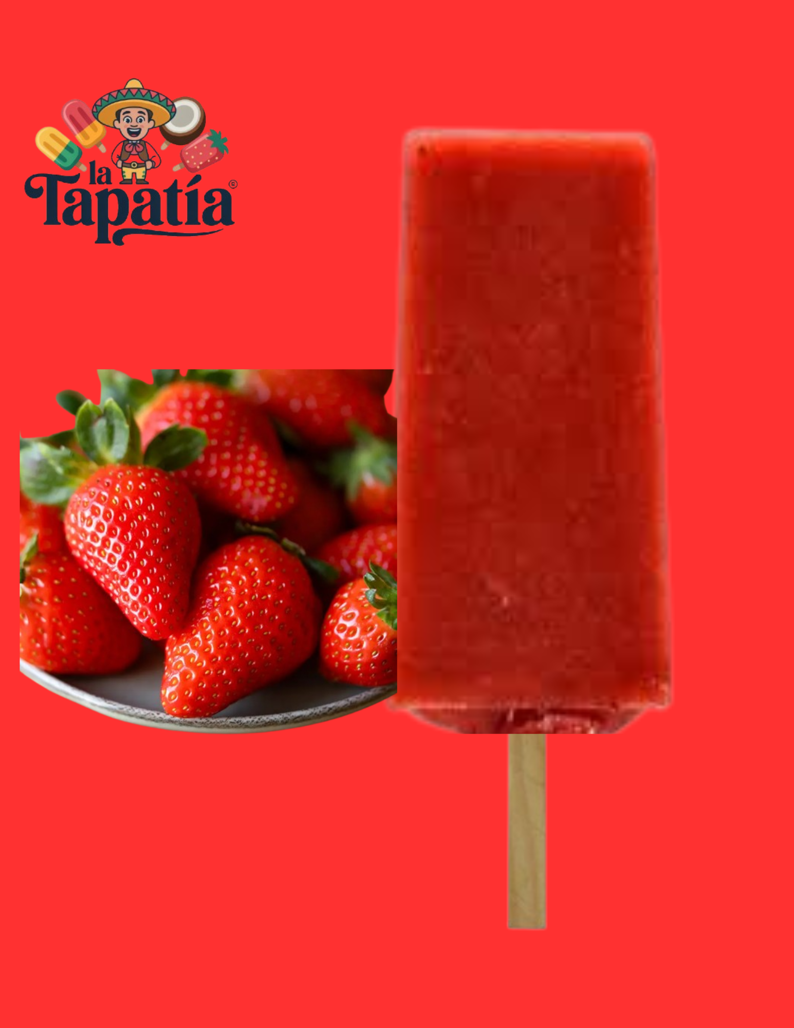 Paleta de Fresa